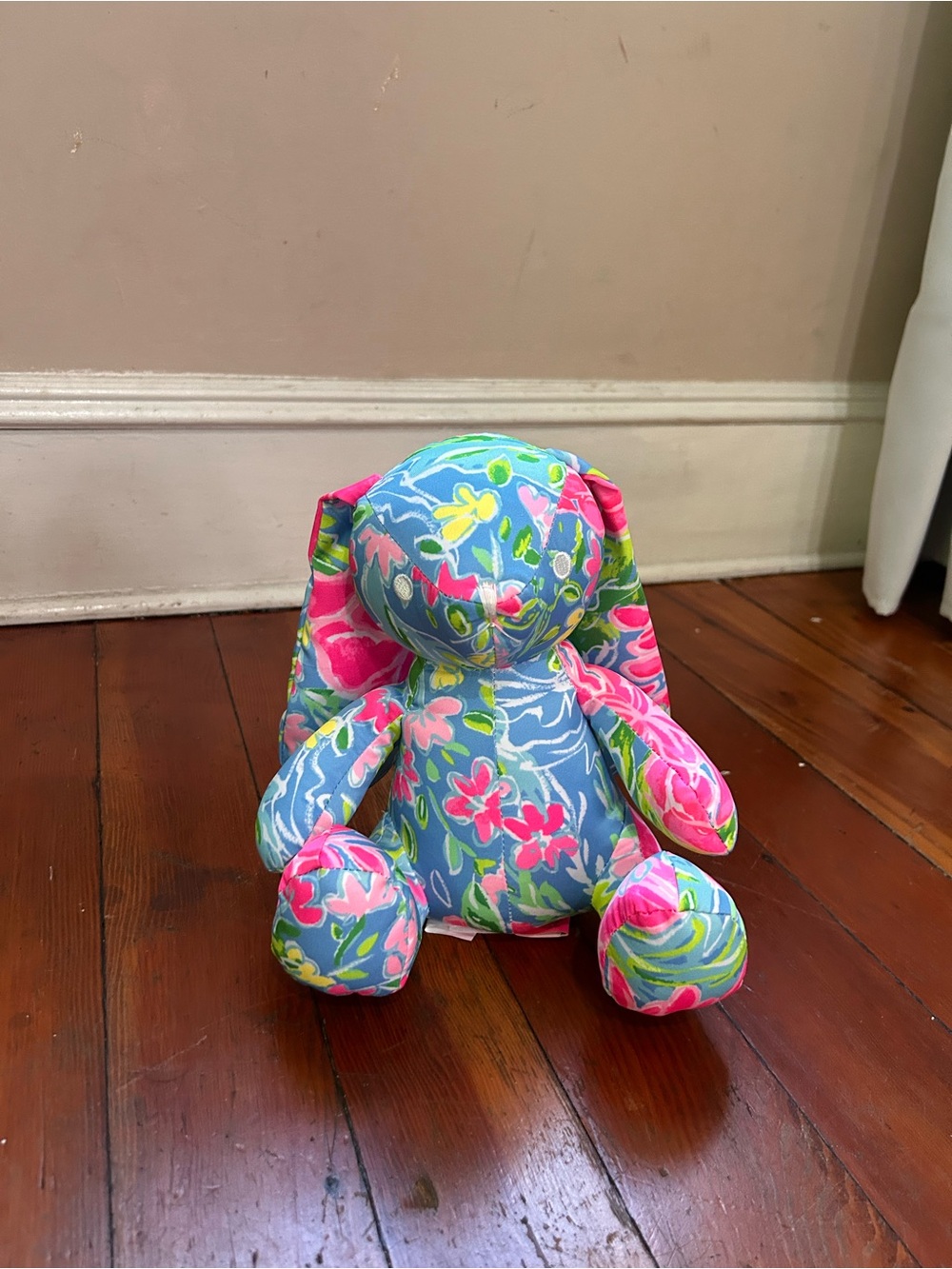 Lilly Pulitzer Plush Bunny ZANZIBAR BLUE BUNNY BUSINESS Rabbit
